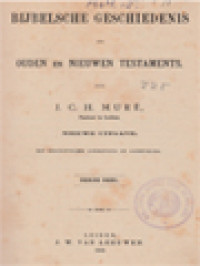 Image of Bijbelsche Geschiedenis Des Ouden En Nieuwen Testaments III