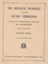 De Heilige Boeken Van Het Oude Verbond VI: De Profetie Van Isaias