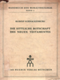 Image of Die Sittliche Botschaft Des Neuen Testamentes