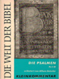 Die Welt Der Bibel: Die Psalmen I. Teil (Ps 1-41)