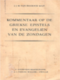 Kommentar Op De Griekse Epistels En Evangelien Van De Zondagen