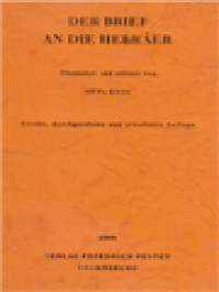 Image of Der Brief An Die Hebräer
