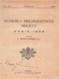 Image of Elenchus Bibliographicus Biblicus 39