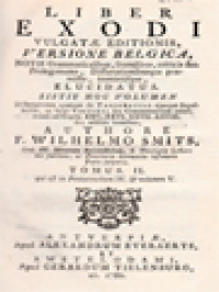 Image of Liber Exodi Vulgatae Editionis, Versione Belgica II