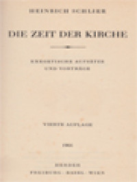 Image of Die Zeit Der Kirche: Exegetische Aufsätze Und Vorträge