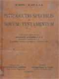 Introductio Specialis In Novum Testamentum
