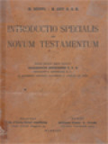 Introductio Specialis In Novum Testamentum