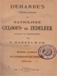 Deharbe's Verklaring Der Katholieke Geloofs- En Zedeleer III