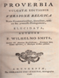 Proverbia Vulgatae Editionis, Versione Belgica