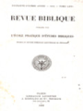 Revue Biblique Publiée par L'école Pratique D'études Bibliques LXVI