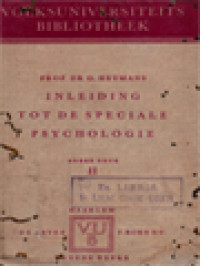 Inleiding Tot De Speciale Psychologie II