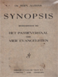 Synopsis Behoorende Bij Het Passieverhaal Der Vier Evangelisten