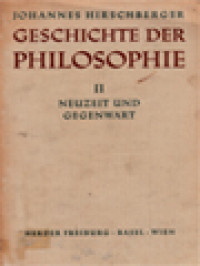 Geschichte Der Philosophie II: Neuzeit Und Gegenwart