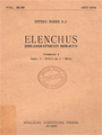 Image of Elenchus Bibliographicus Biblicus 58-59 (I)