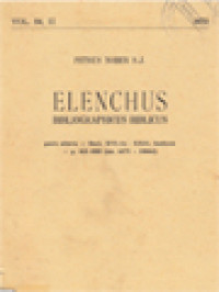 Image of Elenchus Bibliographicus Biblicus 54-II