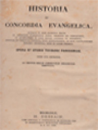 Historia Et Concordia Evangelica: Opera Et Studio Theologi Parisiensis