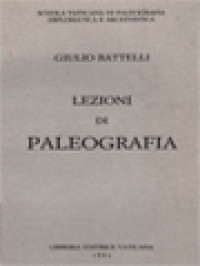 Image of Lezioni Di Paleografia