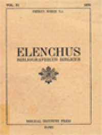 Image of Elenchus Bibliographicus Biblicus 51