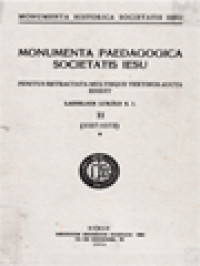 Monumenta Paedagogica Societatis Iesu II: (1557-1572)*