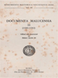 Monumenta Missionum Societatis Iesu, Volumen XLIII: Documenta Malucensia III (1606-1682)