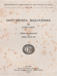 Monumenta Missionum Societatis Iesu, Volumen XLIII: Documenta Malucensia III (1606-1682)