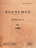 Elenchus Bibliographicus Biblicus 61