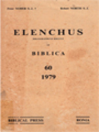 Image of Elenchus Bibliographicus Biblicus 60