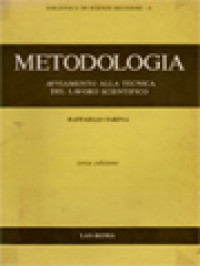 Image of Metodologia: Avviamento Alla Tecnica Del Lavoro Scientifico