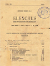 Image of Elenchus Bibliographicus Biblicus 53-I