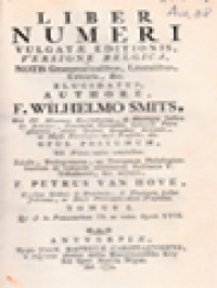Image of Liber Numeri Vulgatae Editionis, Versione Belgica II