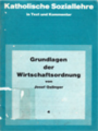 Image of Grundlagen Der Wirtschaftsordnung