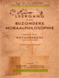 Leergang Van Bijzondere Moraalphilosophie II: Natuurrecht