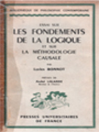 Image of Essai Sur Les Fondements De La Logique Et Sur La Méthodologie Causale