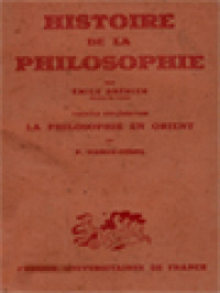 Image of Histoire De La Philosophie: Fascicule Supplémentaire - La Philosophie En Orient