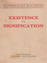 Image of Existence Et Signification