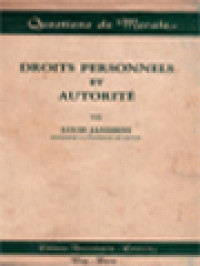 Droits Personnels Et Autorité