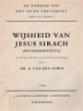 Wijsheid Van Jesus Sirach (Ecclesiasticus)