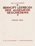 Beknopt Leerboek Der Algemene Geschiedenis II: Nieuwste Geschiedenis