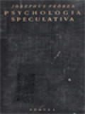 Psychologia Speculativa I: Psychologia Sensitiva