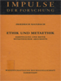 Image of Ethik Und Metaethik: Darstellung Und Kritik Mataethischer Argumente