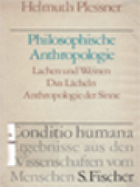 Image of Philosophische Anthropologie: Lachen Und Weinen, Das Lächeln, Anthropologie Der Sinne