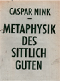 Metaphysik Des Sittlich Guten