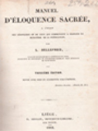 Manuel D'éloquence Sacrée