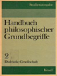 Handbuch Philosophischer Grundbegriffe II: Dialektik-Gesellschaft