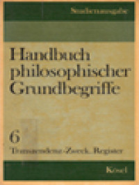 Image of Handbuch Philosophischer Grundbegriffe VI: Transzendenz-Zweck