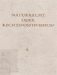 Image of Naturrecht Oder Rechtspositivismus? / Werner Maihofer (Herausgegeben)