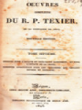 Oeuvres Completes Du R. P. Texier De La Compagnie De Jésus VII