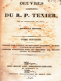 Image of Oeuvres Completes Du R. P. Texier De La Compagnie De Jésus VII