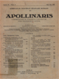 Image of Apollinaris: Commentarium Iuridico Canonicum Cura Professorum Editum