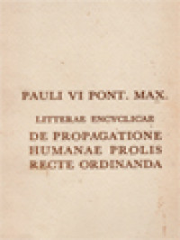 Image of Litterae Encyclicae: De Propagatione Humanae Prolis Recte Ordinanda
